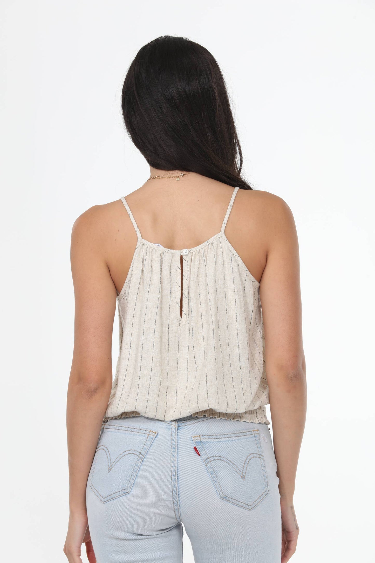 Stripe Linen Top