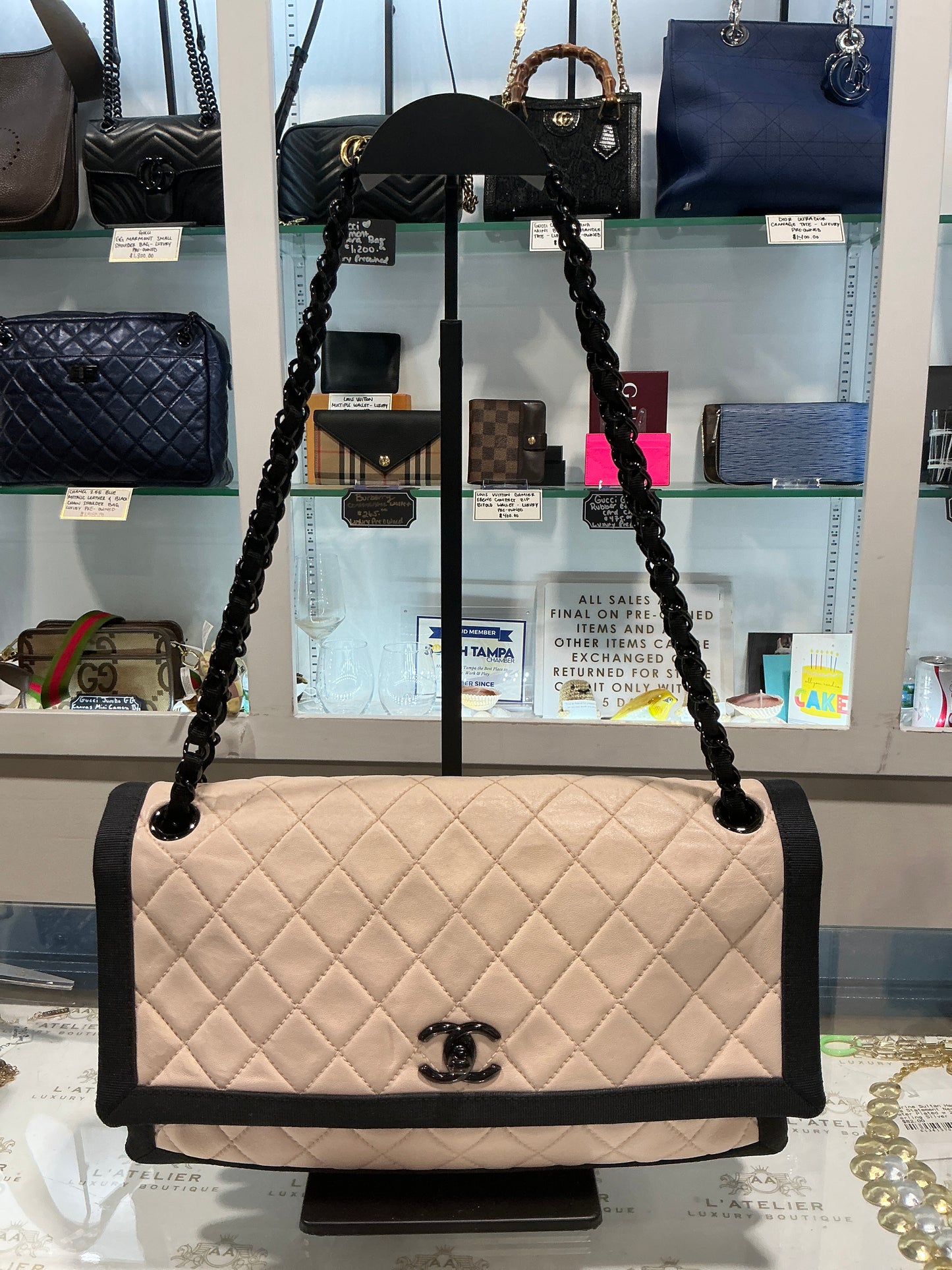 Chanel Two-Tone Flap Bag - Luxury Pre-owned