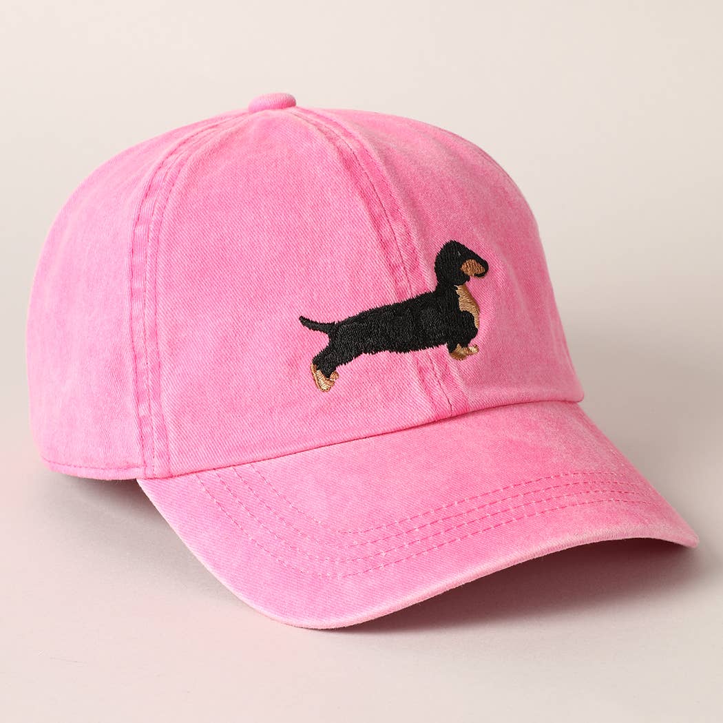 Dachshund Embroidered Baseball Dad Cap