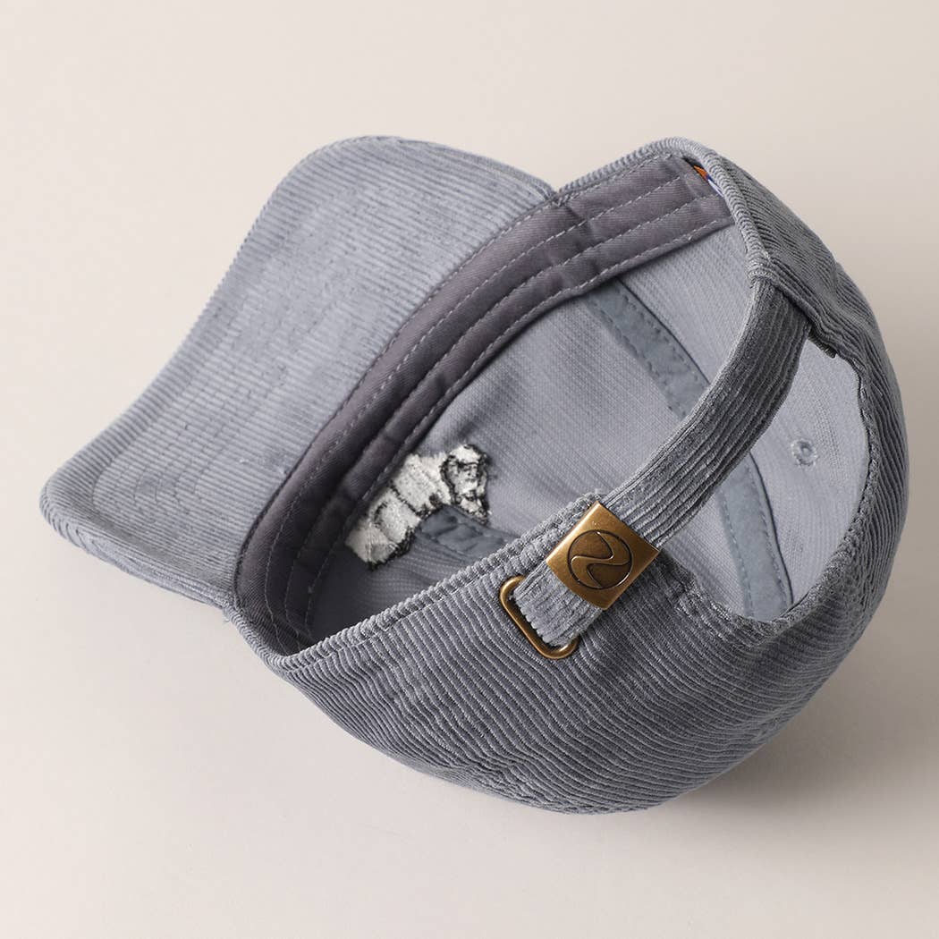 French Bulldog Embroidered Corduroy Baseball Cap