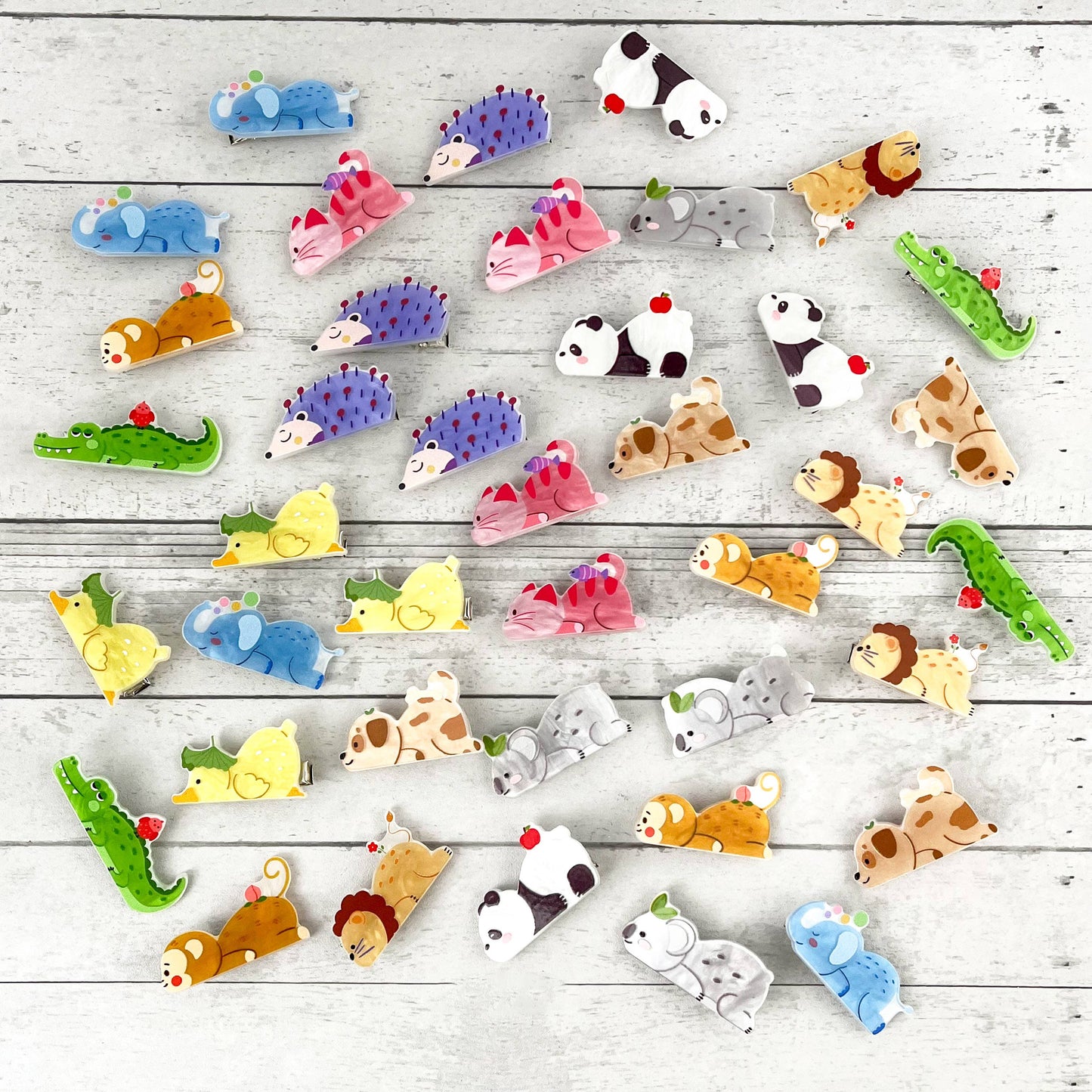 L'Atelier Collection Tiny Animals Barrette Clips