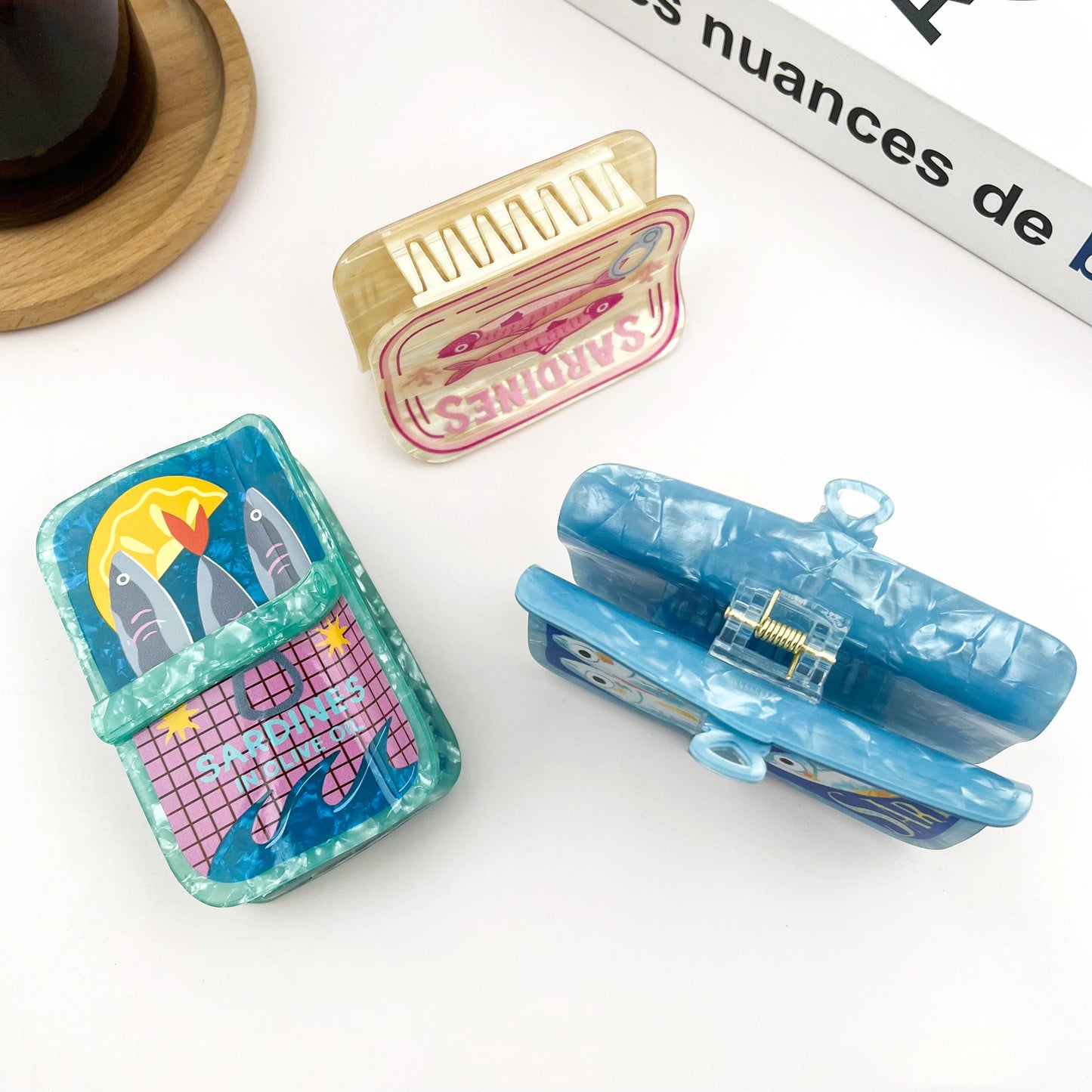 L'Atelier Collection Preppy Sardine Claw Clip