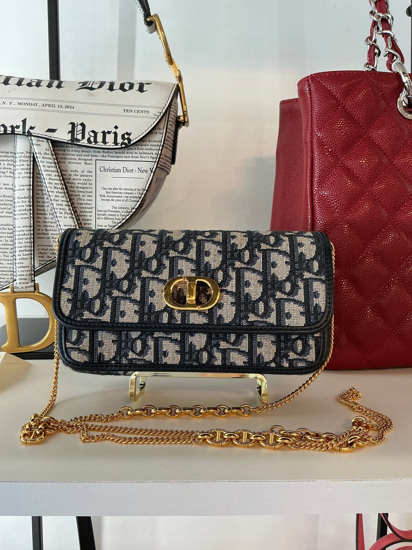 Christian Dior Miss Caro Oblique Jacquard Crossbody Bag | Luxury Pre-Owned | #82
