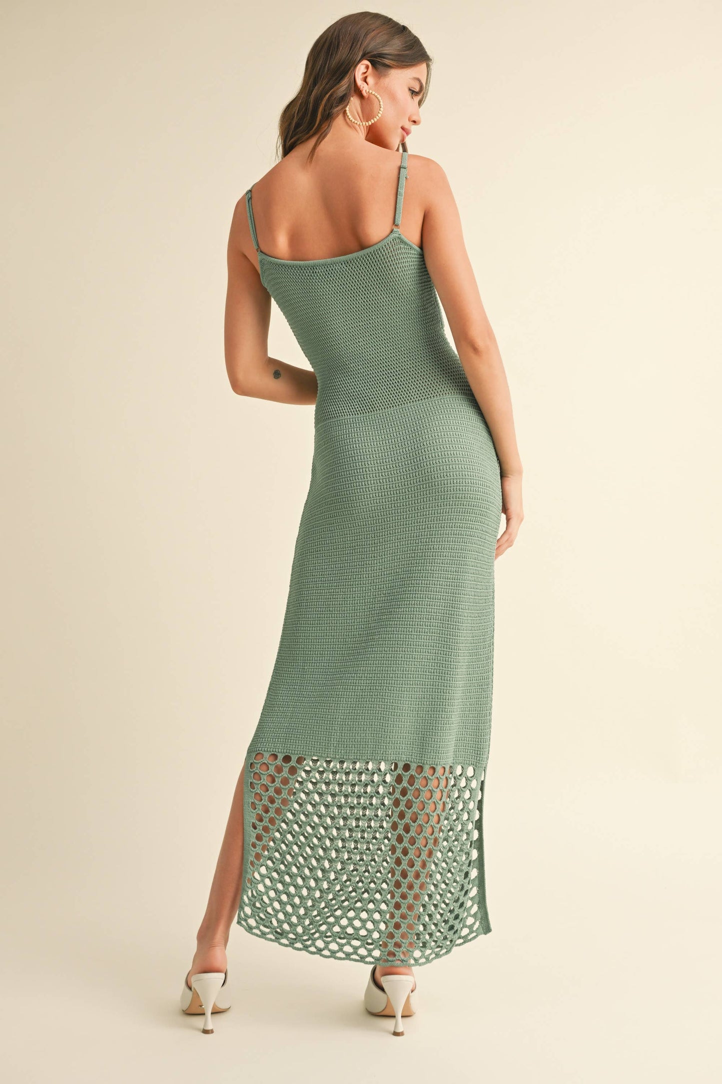 Crochet Dress w Knitted Pattern
