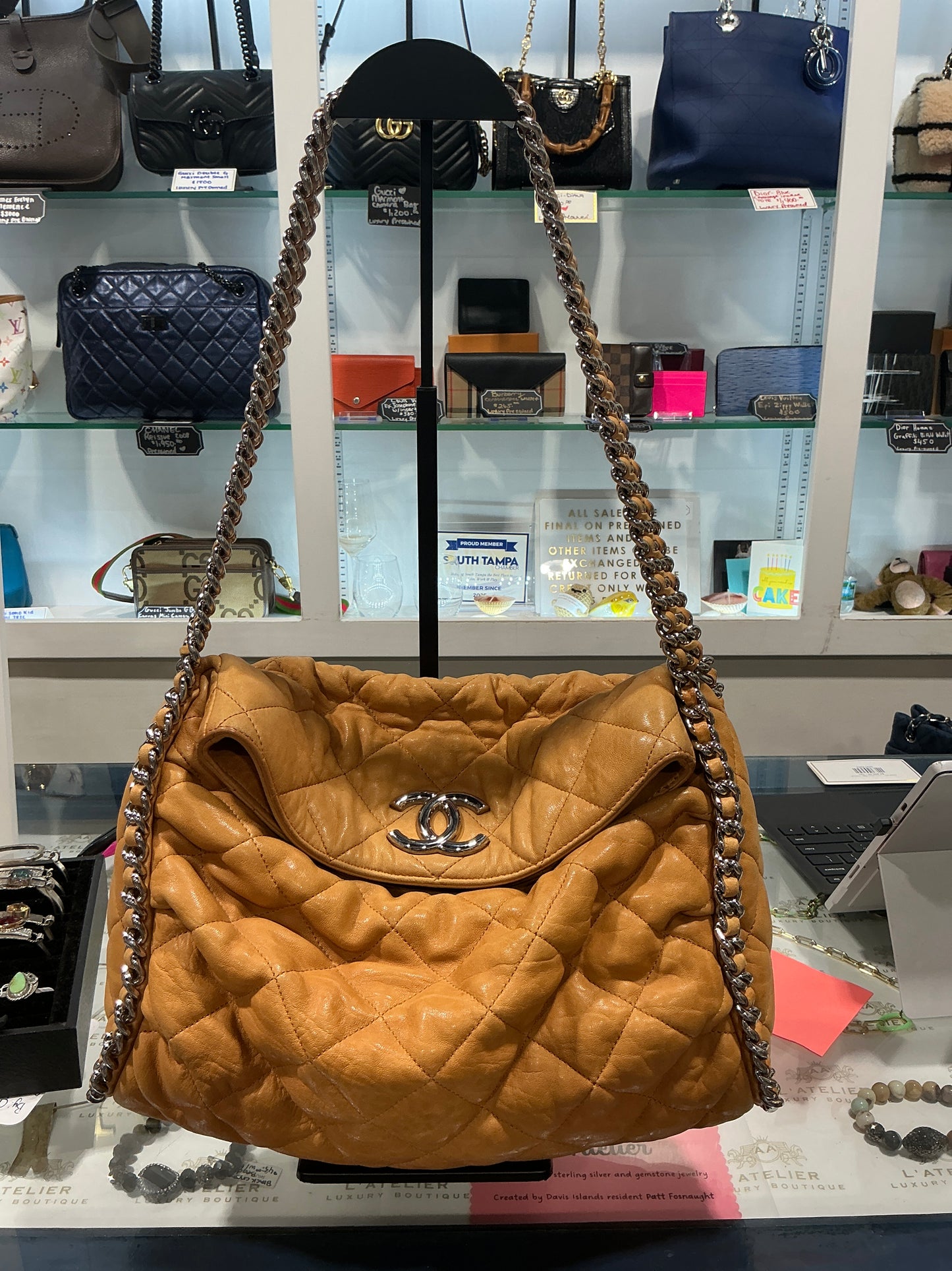 Chanel Chain Around Quilted Hobo - Luxury Pre-owned