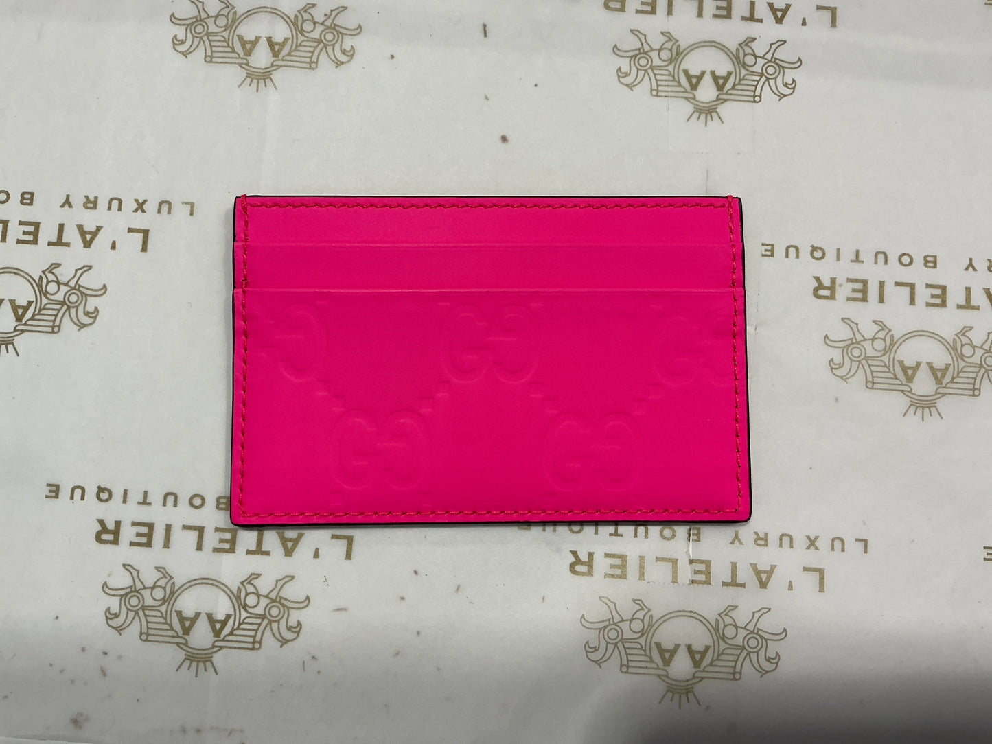 Gucci GG Rubber Effect Card Case - Luxury Pre-owned
