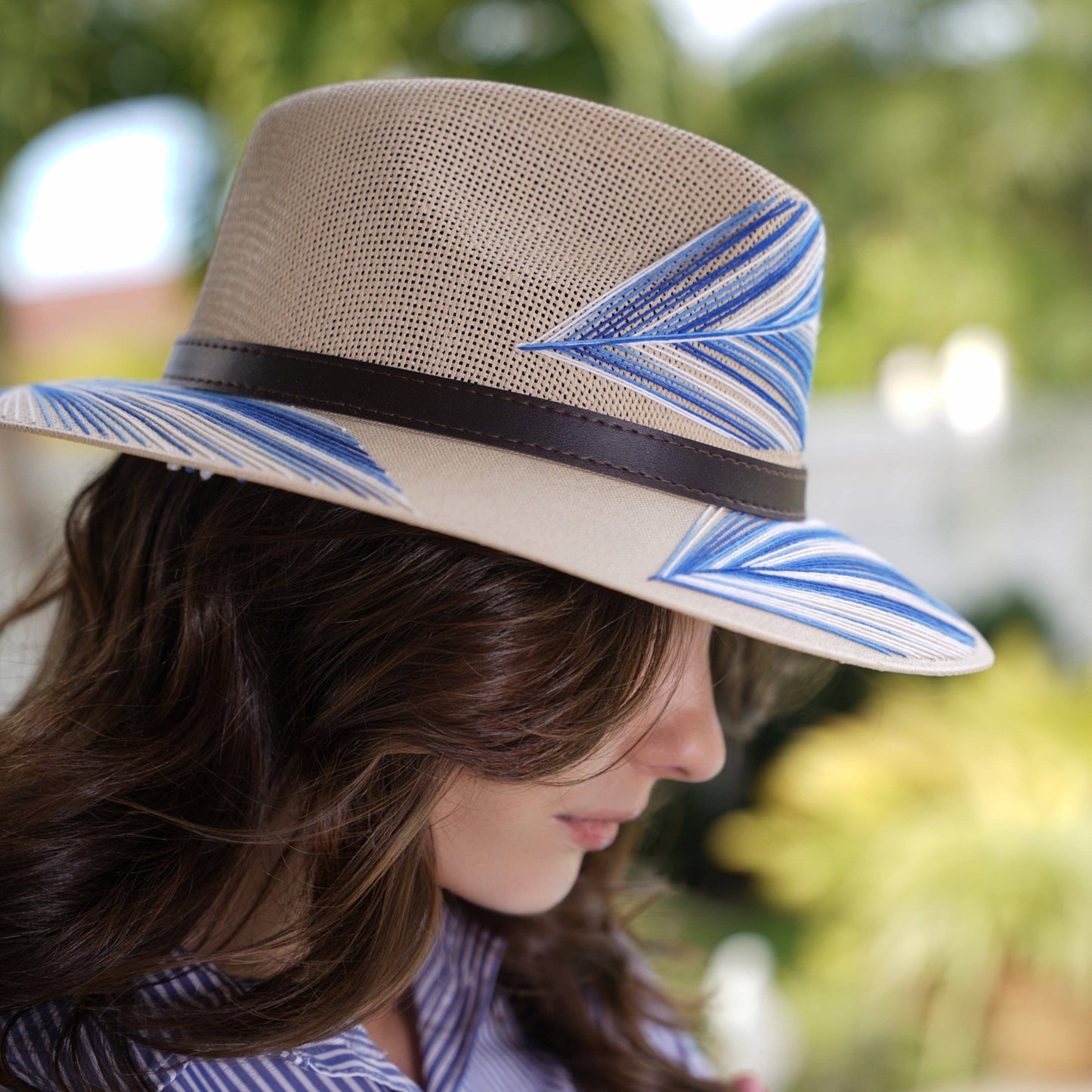 Pluma Embroidered Hat