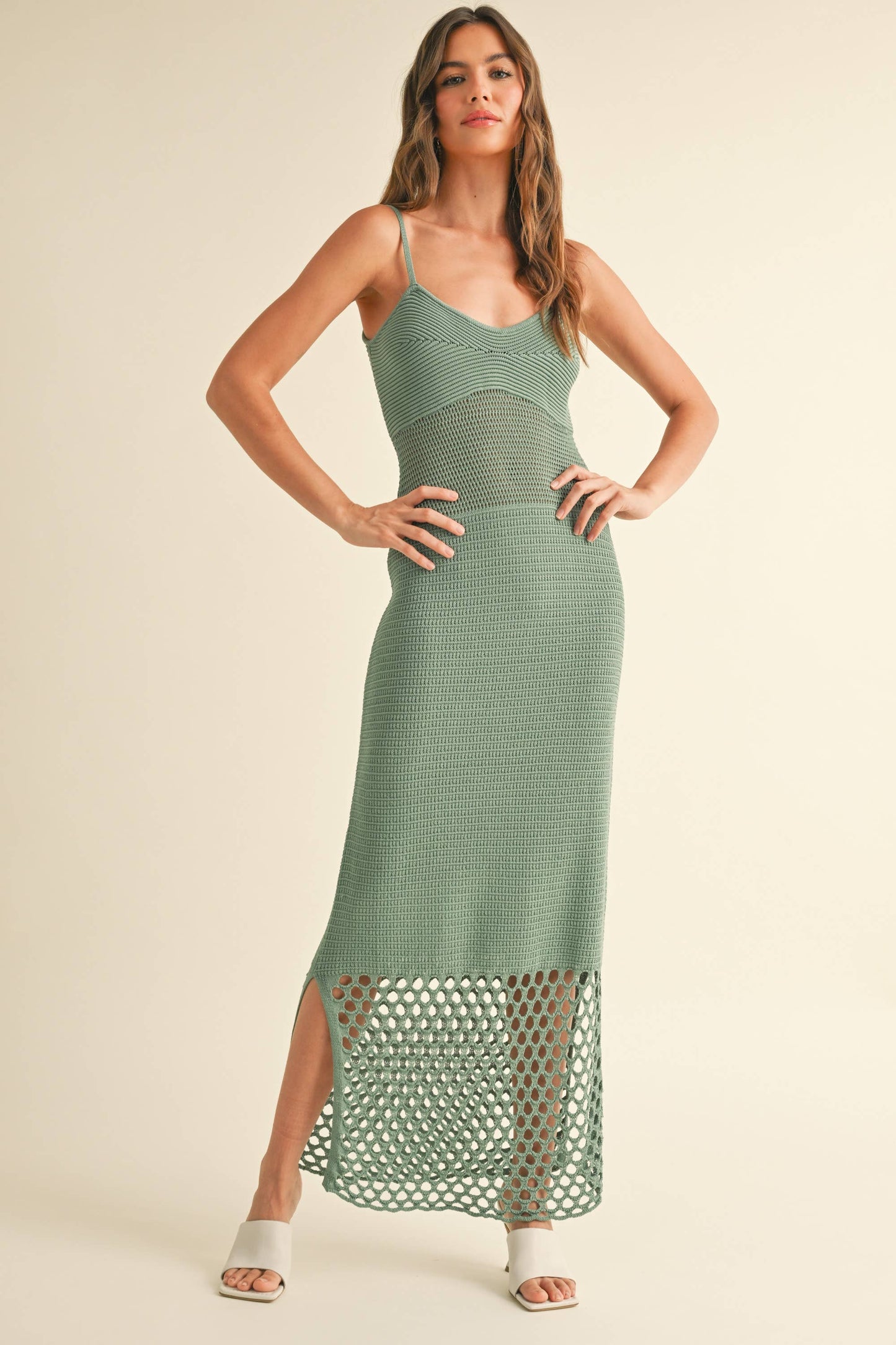 Crochet Dress w Knitted Pattern