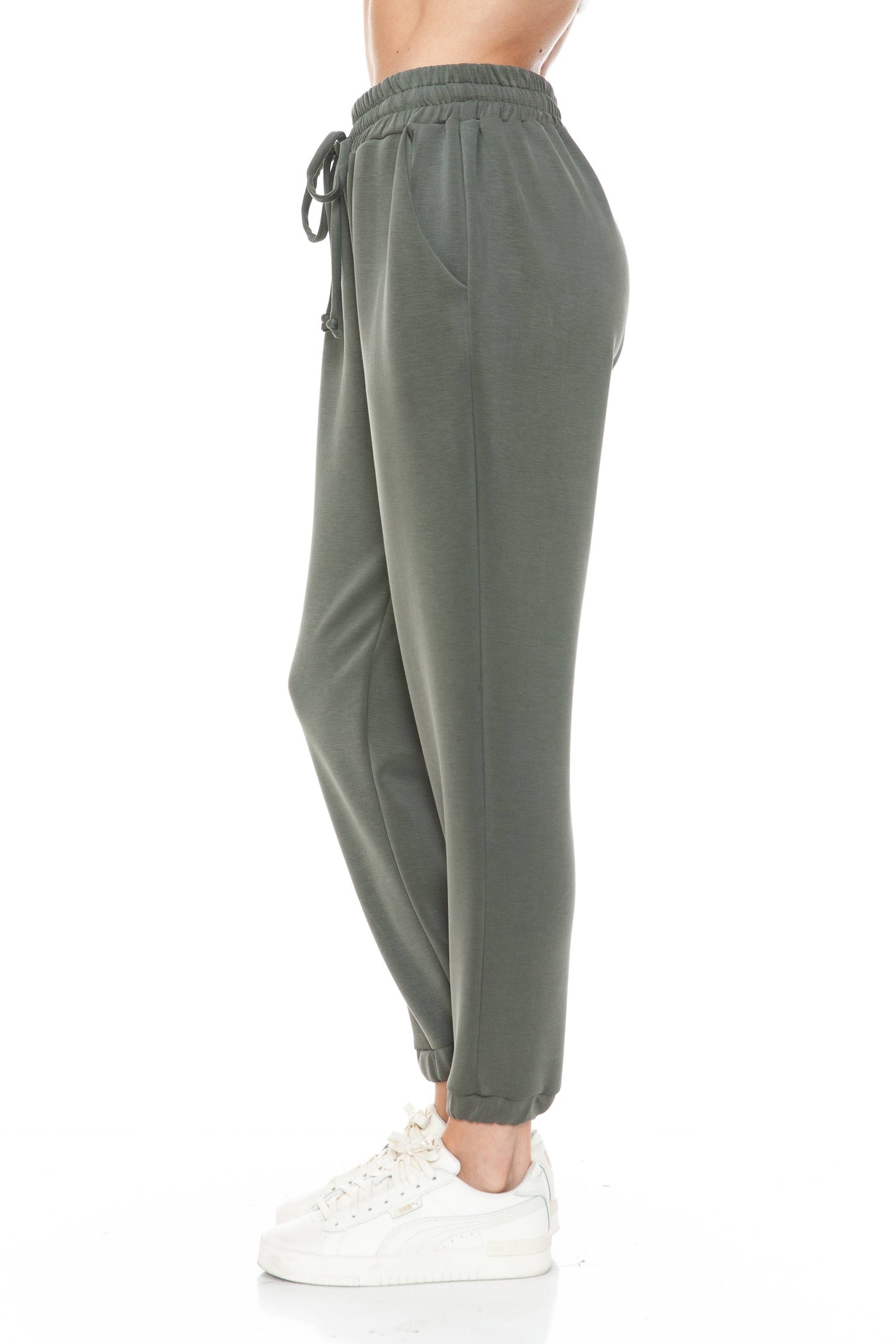 Jogger Leg Scuba Pant, Olive
