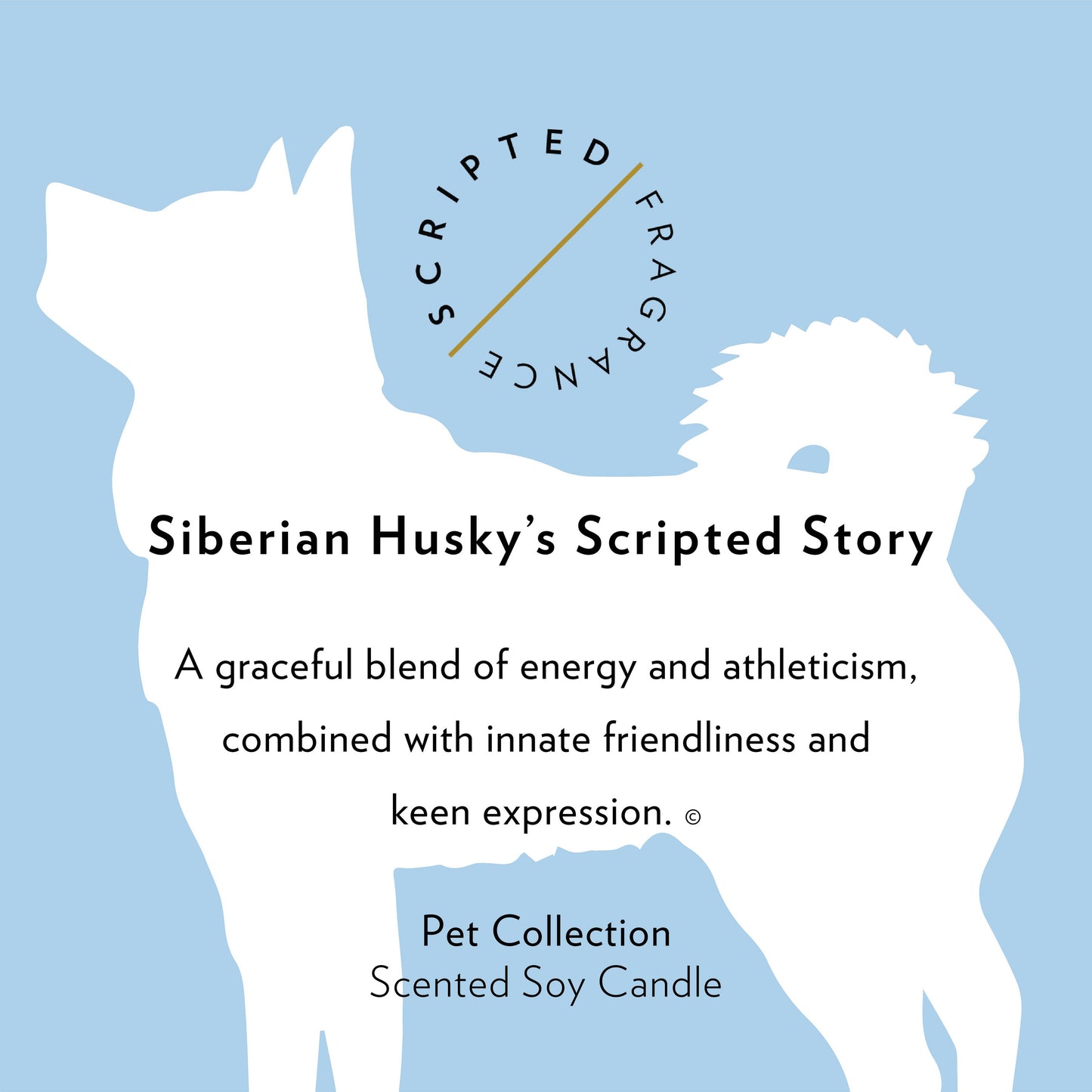 Siberian Husky Dog Breed Soy Candle