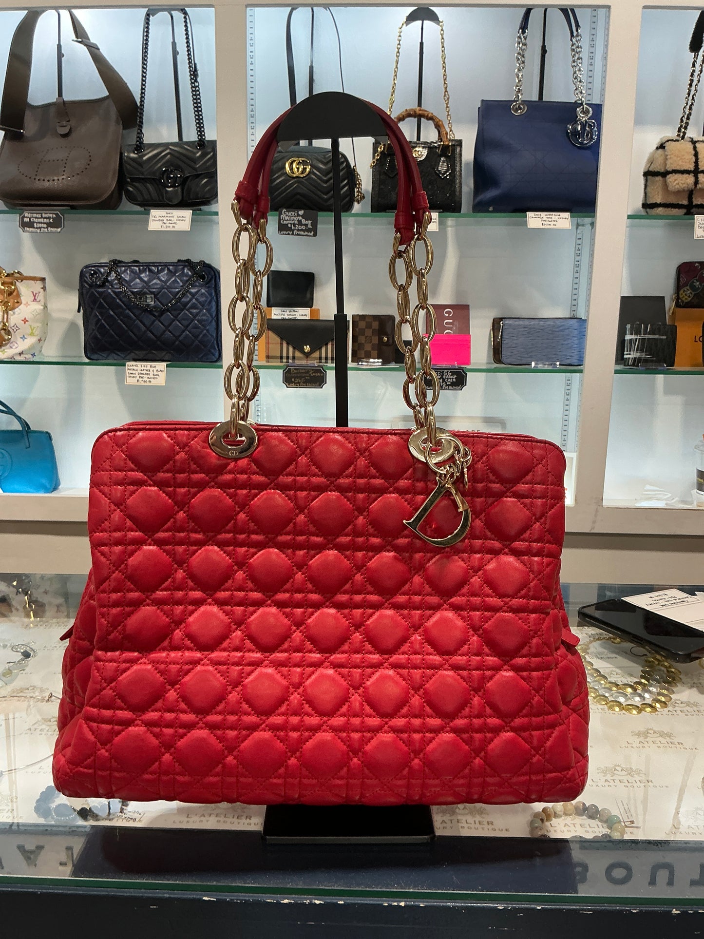Christian Dior Cannage Tote - Luxury Pre-Owned