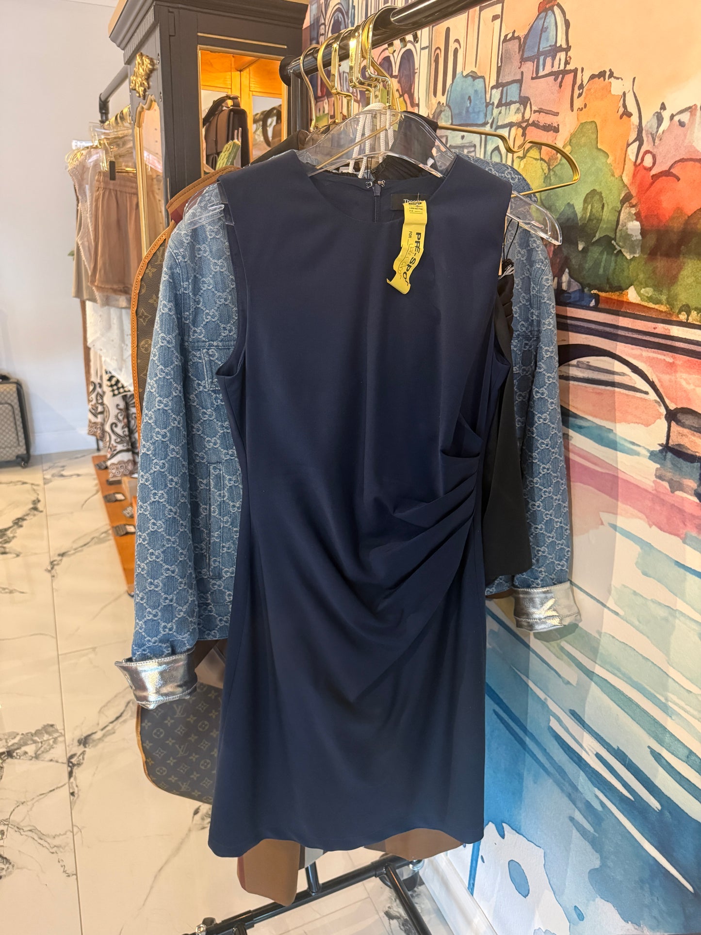 Theory Virgin Wool Knee-Length Dress | Luxury Pre-Owned