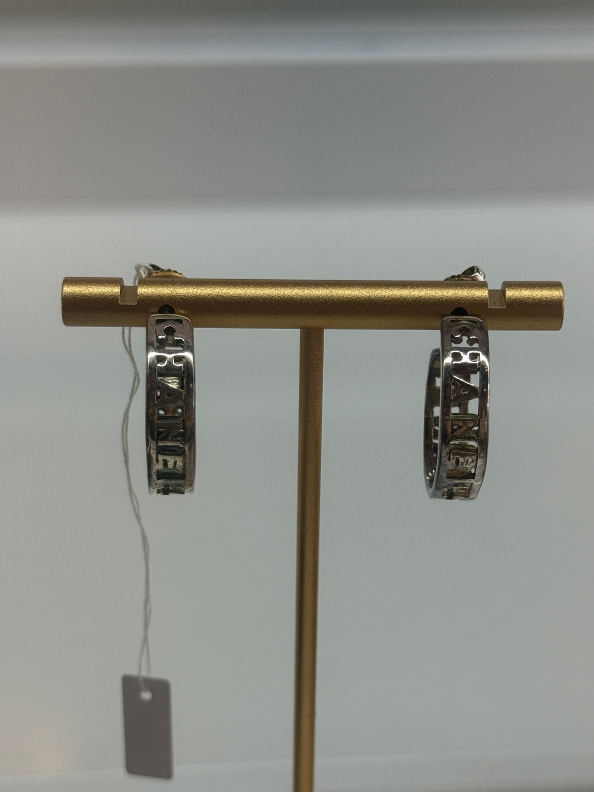 Chanel Vintage Silver Hoops | Luxury Pre-Owned