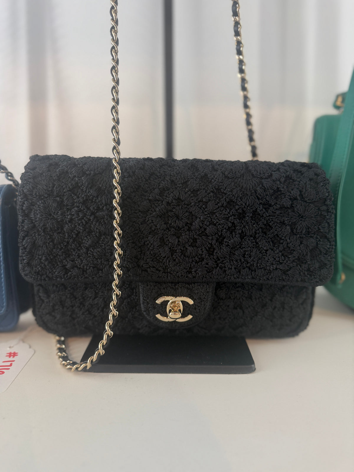 Chanel Crochet Knit Flap Bag | Luxury Pre-Owned | #176