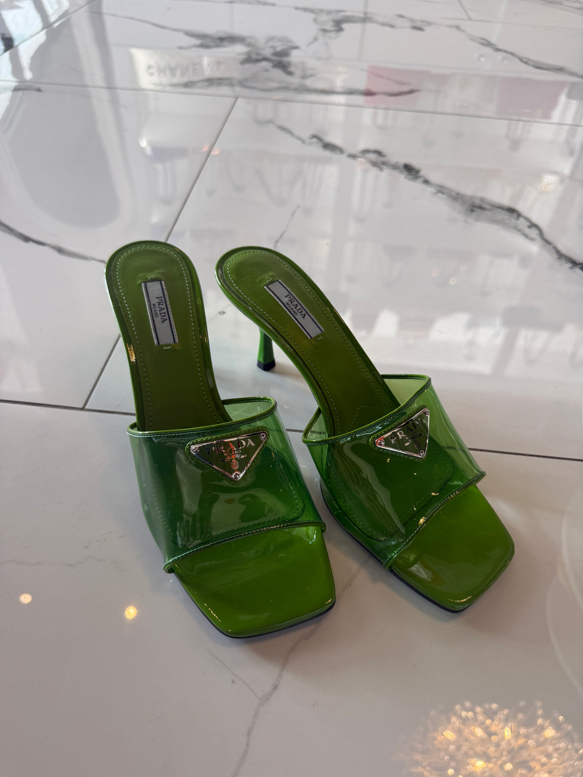 Prada Plexiglass Heels | Luxury Pre-Owned