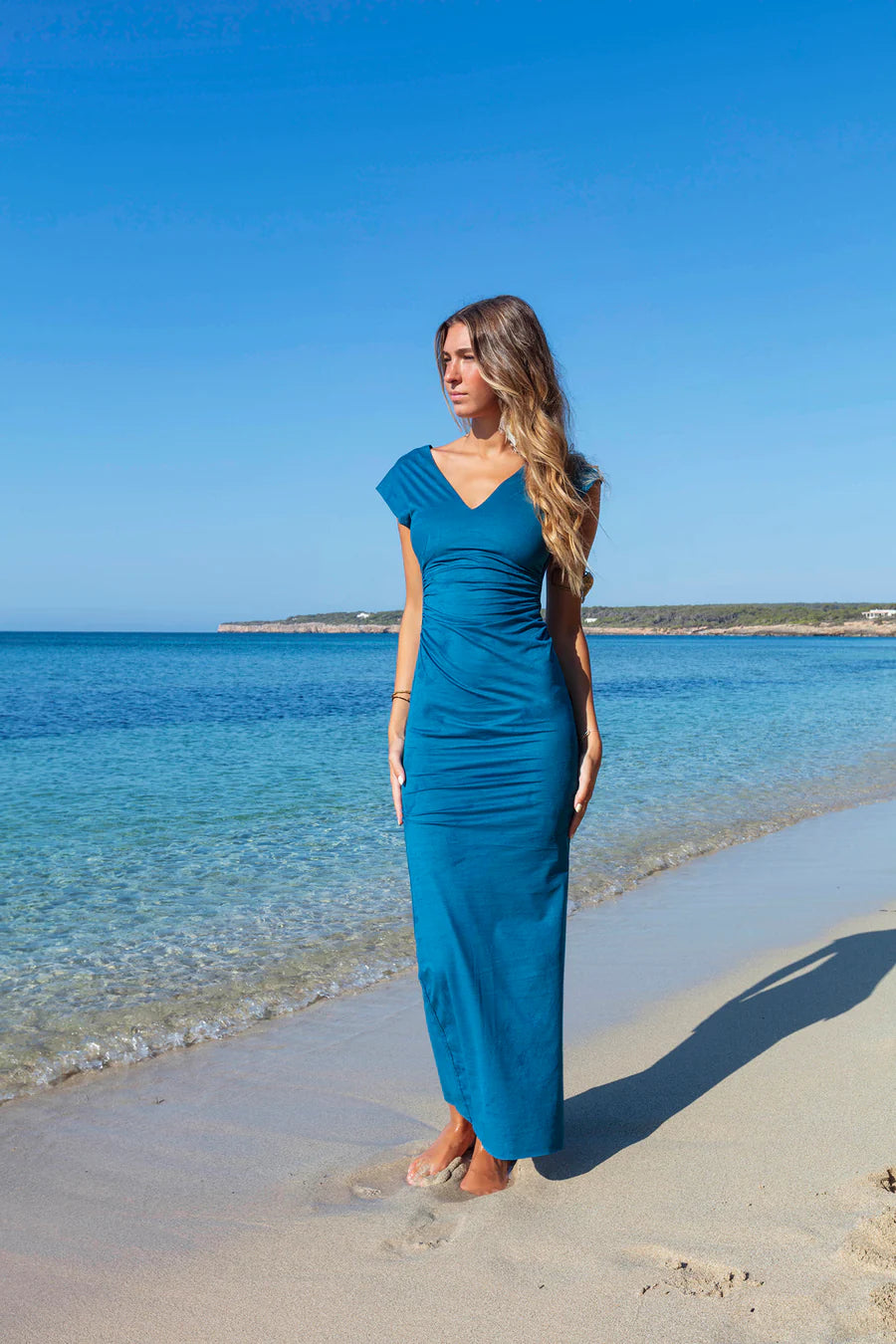 Kavra Long Ecosuede Dress