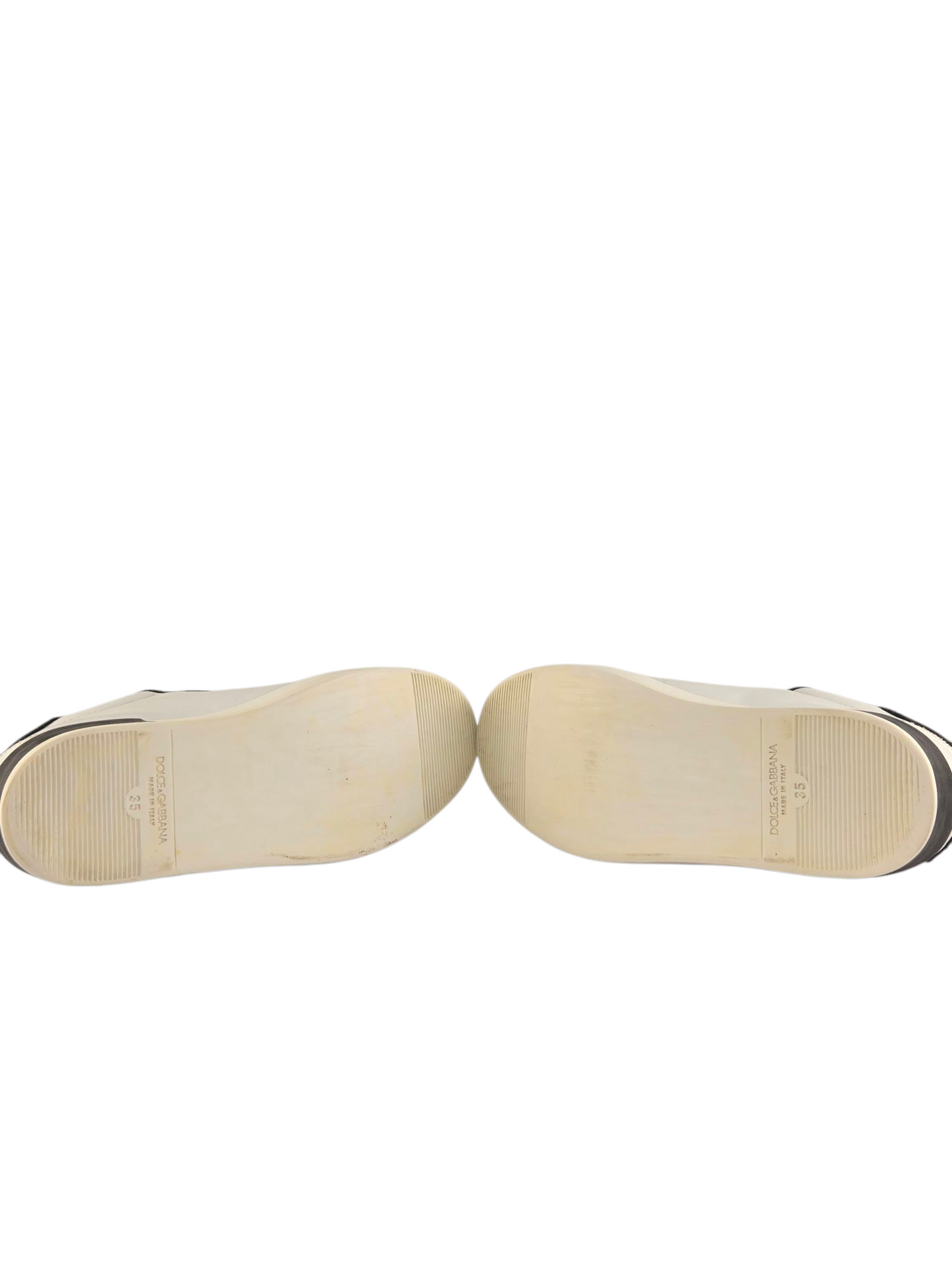 Dolce & Gabbana Leather Floral Sneaker 35/5 Pre-owned