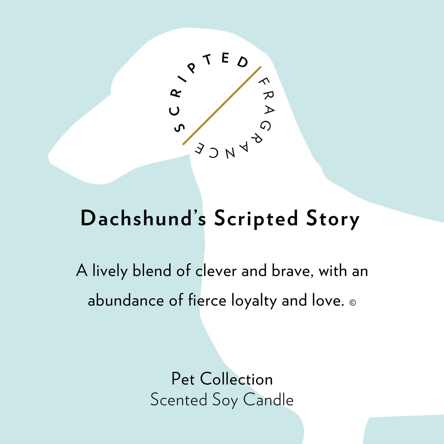 Dachshund Dog Breed Soy Candle- READ PRODUCT NOTES