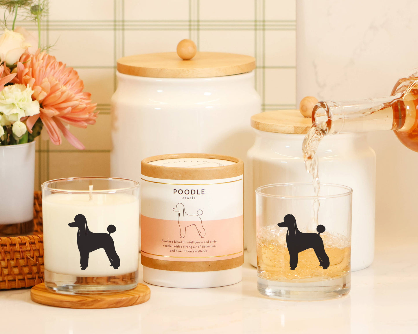 Poodle Dog Breed Soy Candle