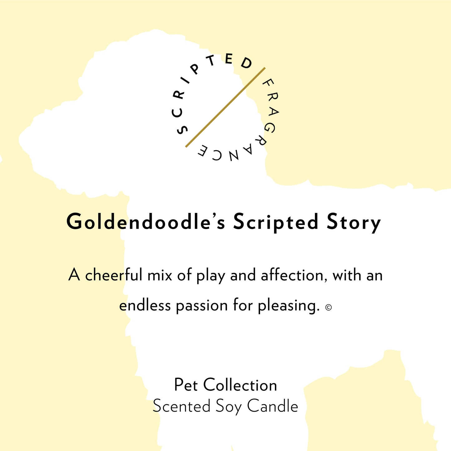 Goldendoodle Dog Breed Soy Candle