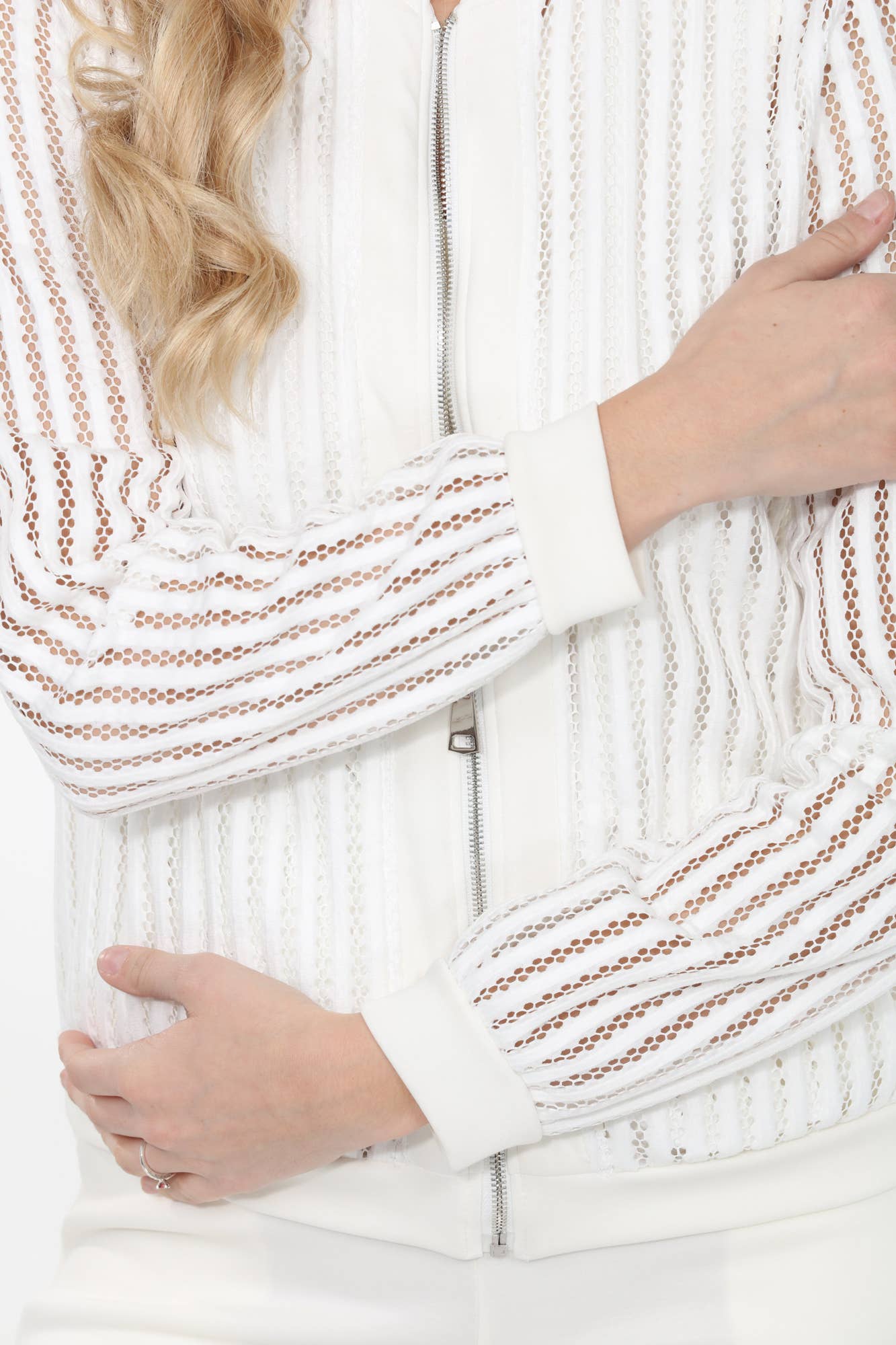 Lace Zip-up Jacket
