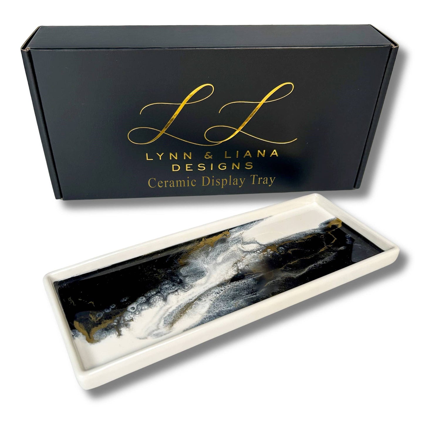 Lynn & Liana Large Ceramic Resin Trays