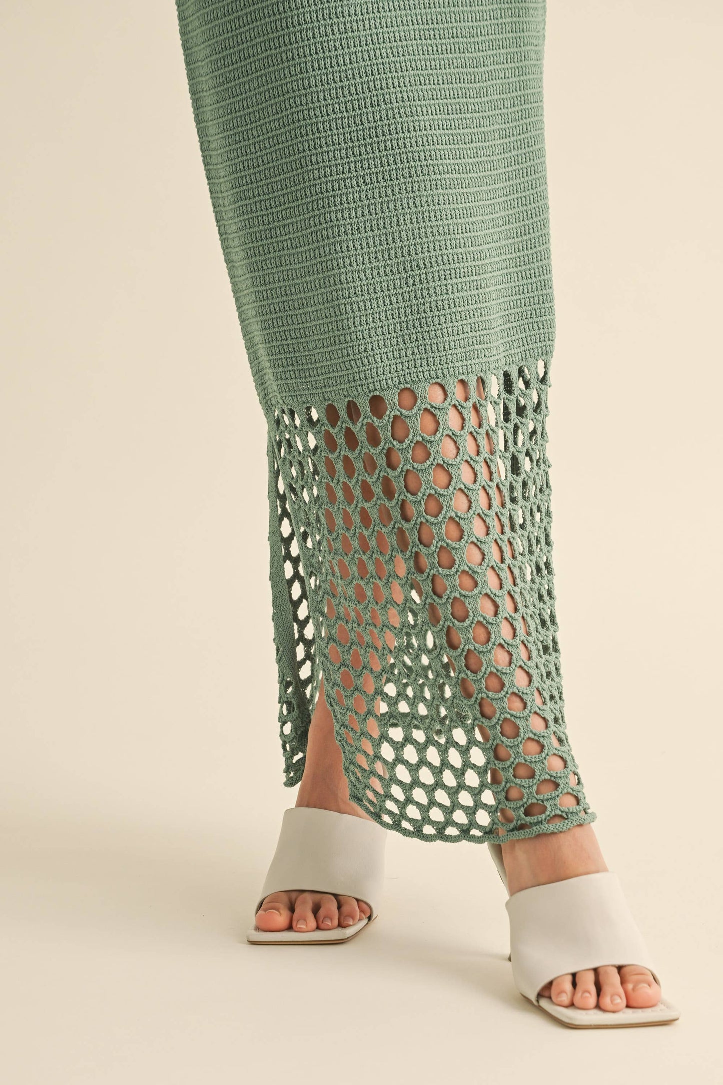 Crochet Dress w Knitted Pattern