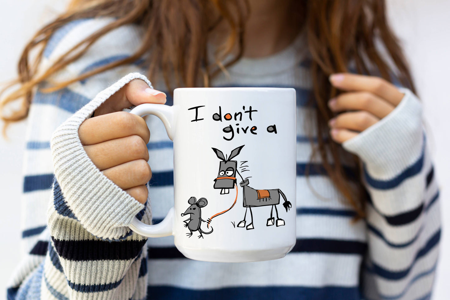 I Don't Give A Rat's Ass Mug, Funny Mugs - 15oz
