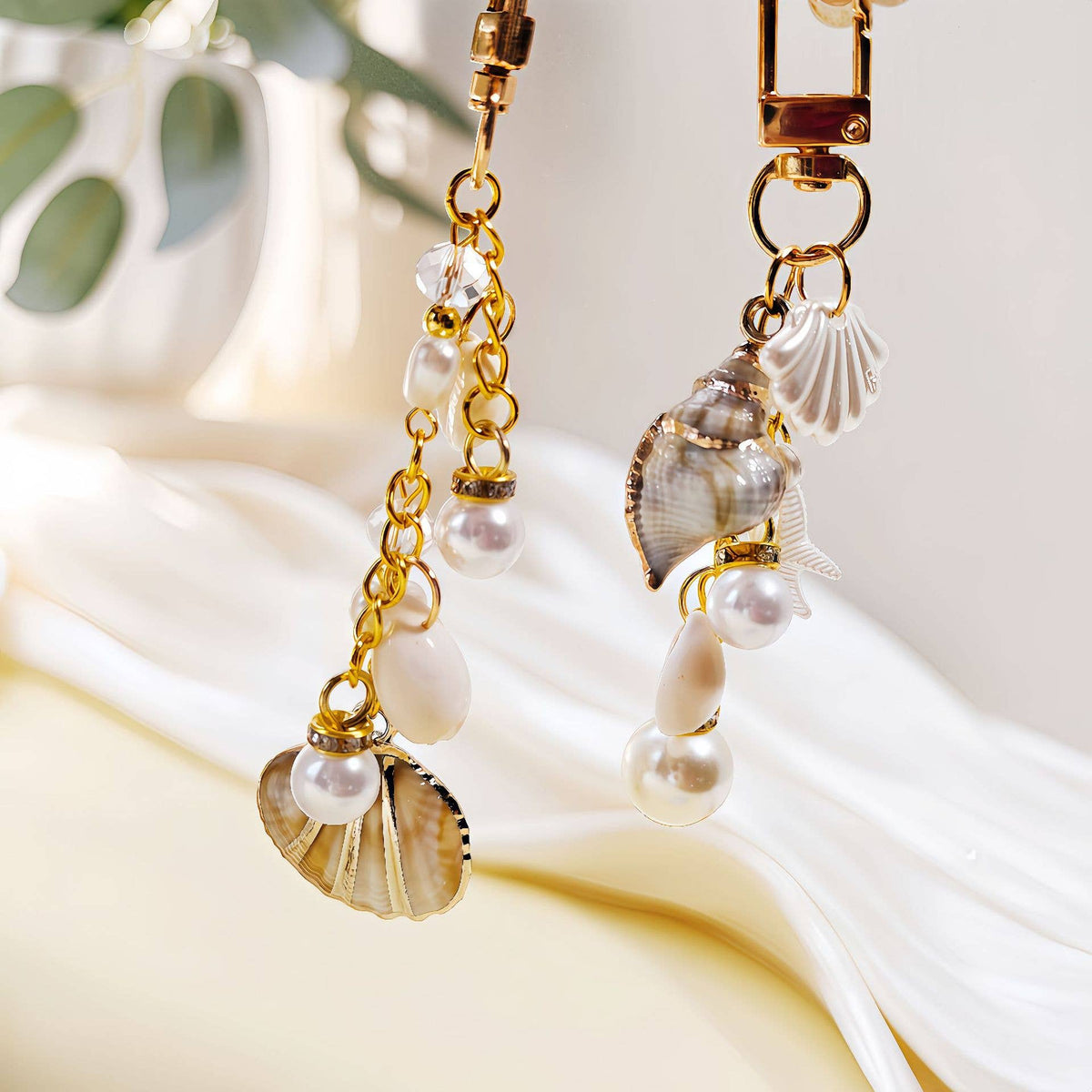Pearly Nautical Bag Charm