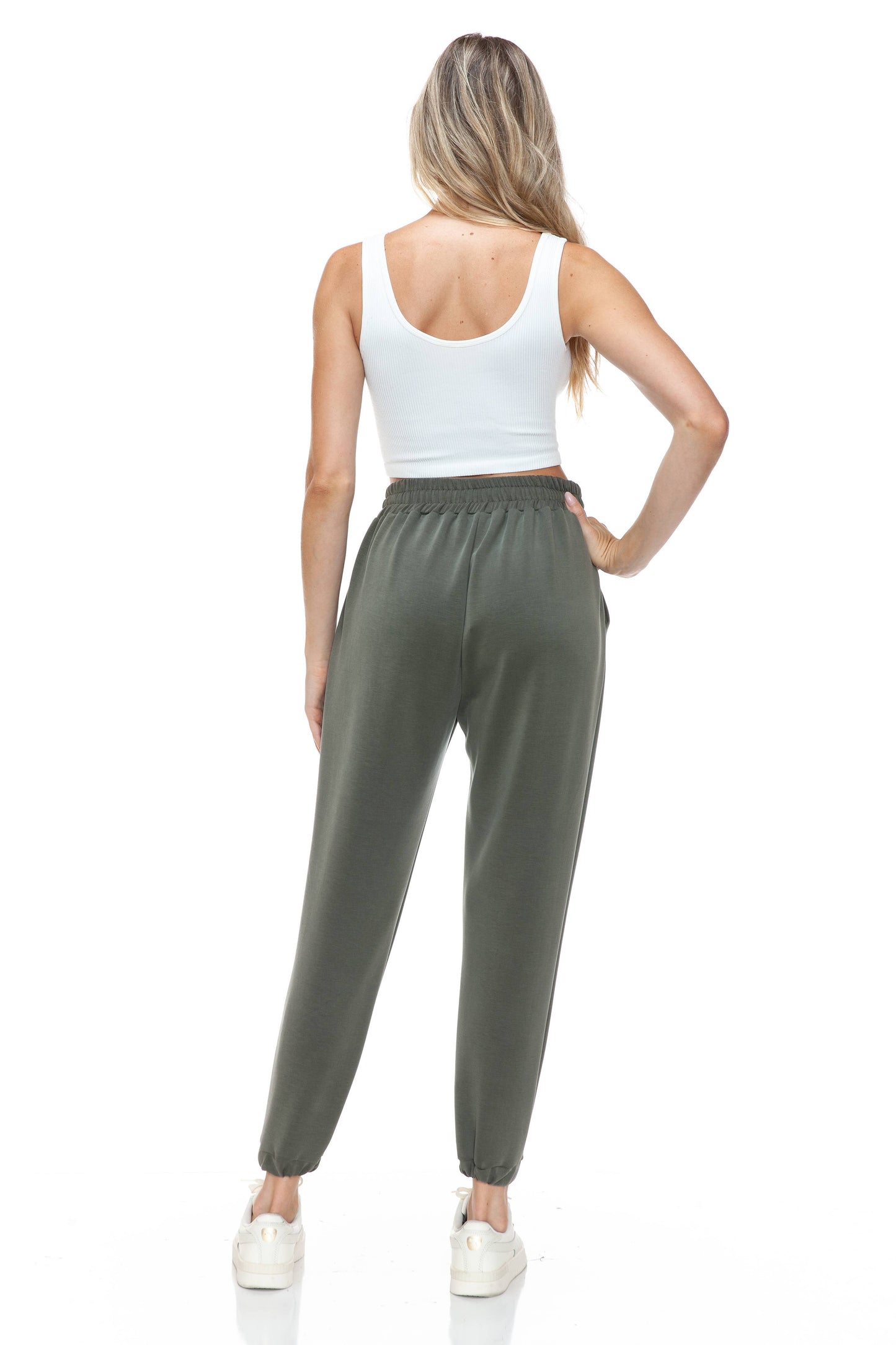 Jogger Leg Scuba Pant, Olive
