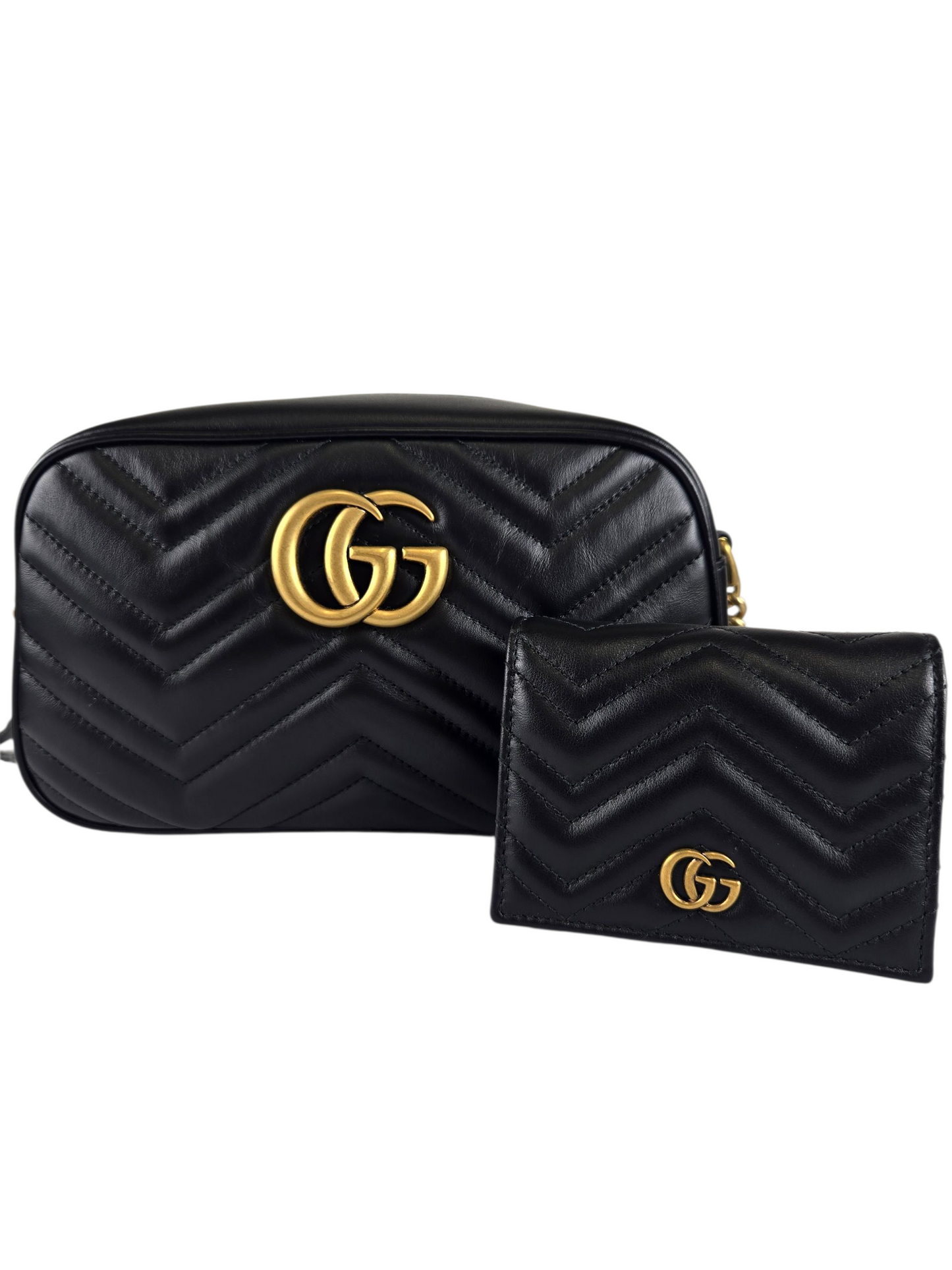 Gucci Marmont Card Case Wallet - Luxury Preowned