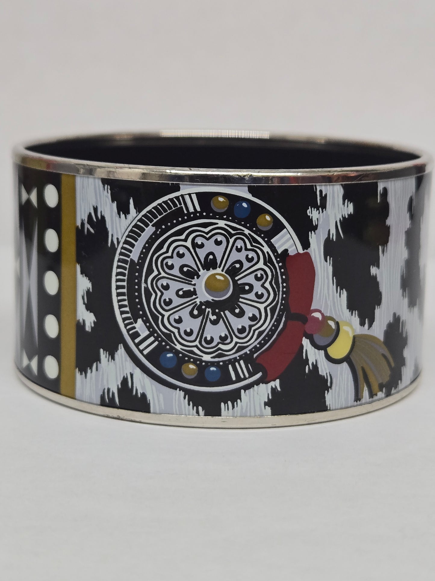 Hermès Extra Wide Enamel Bangle Bracelet | Luxury Pre-owned