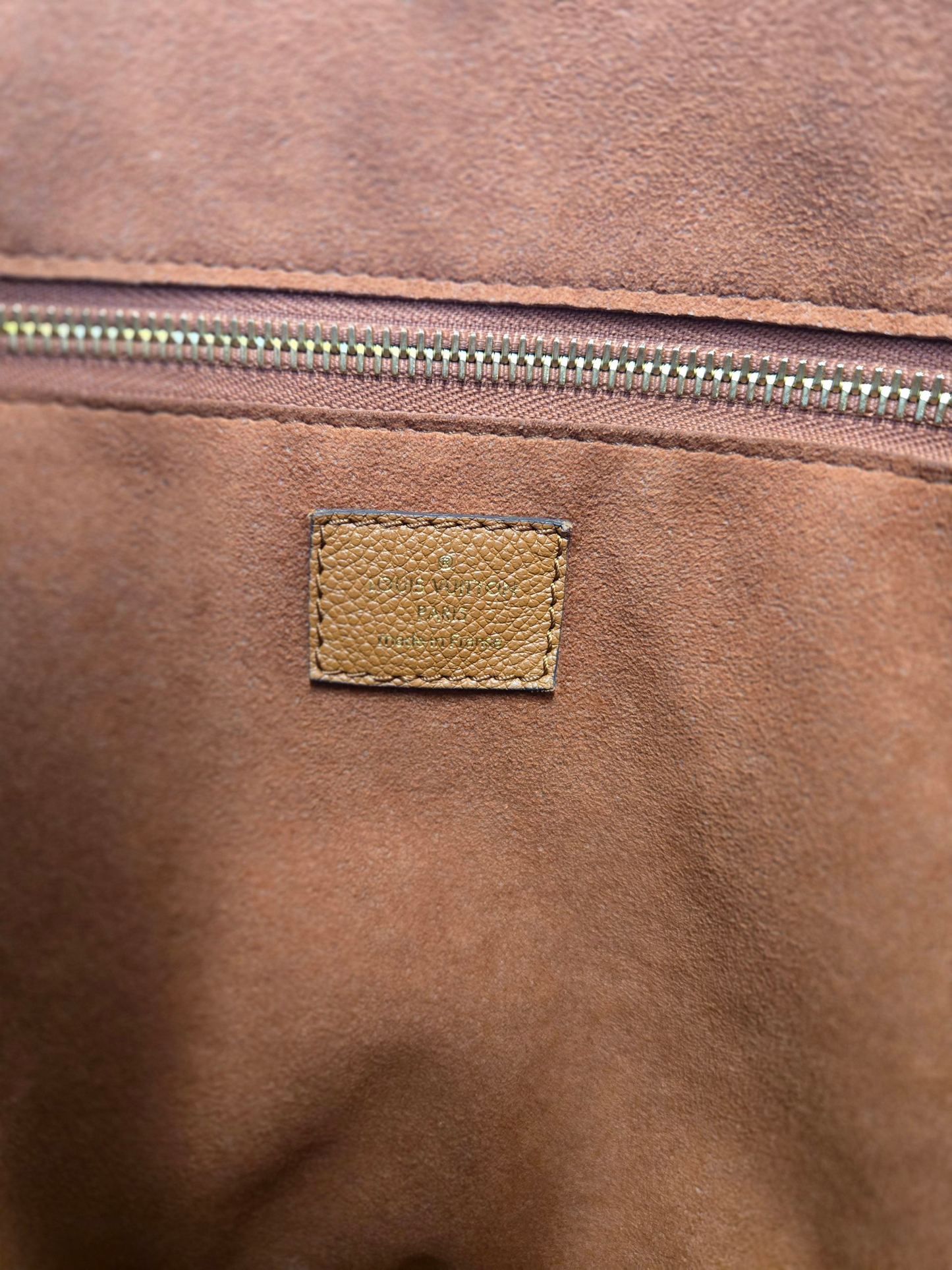 Louis Vuitton Empreinte Monogram Neverfull Cognac Luxury Pre-owned