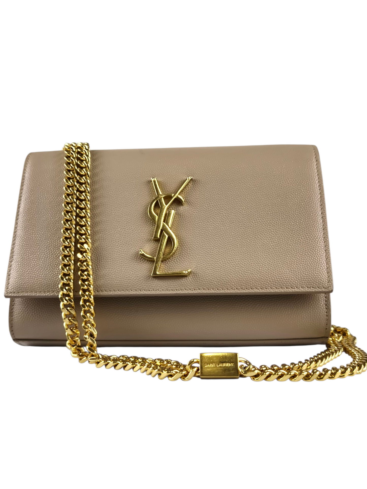 Saint Laurent Kate Medium Shoulder Bag Embossed Leather - Luxury Pre-owned