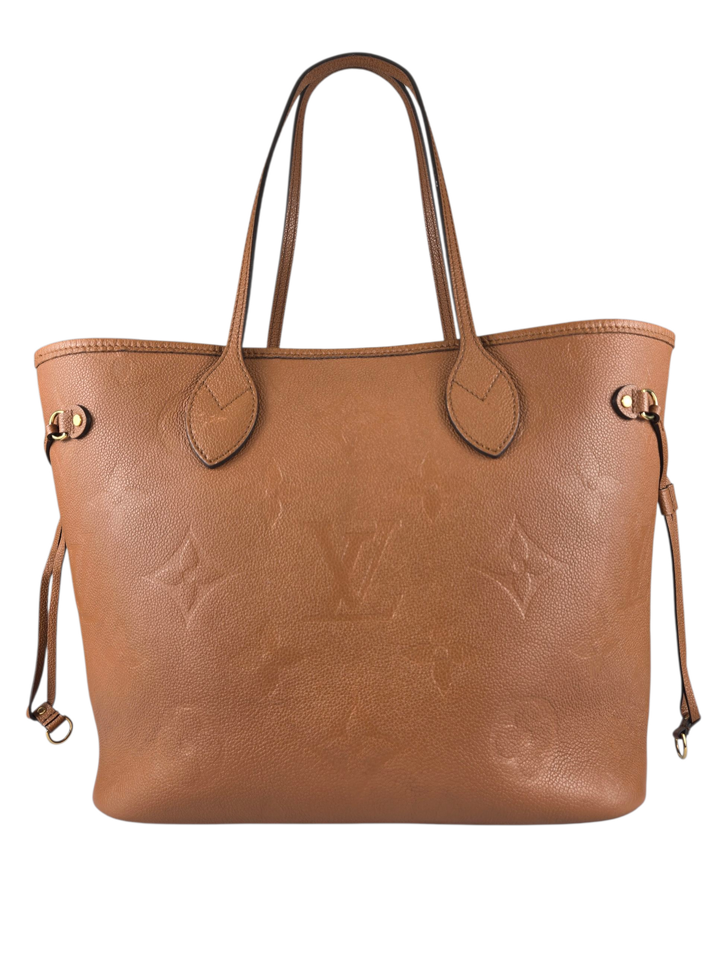 Louis Vuitton Empreinte Monogram Neverfull Cognac Luxury Pre-owned