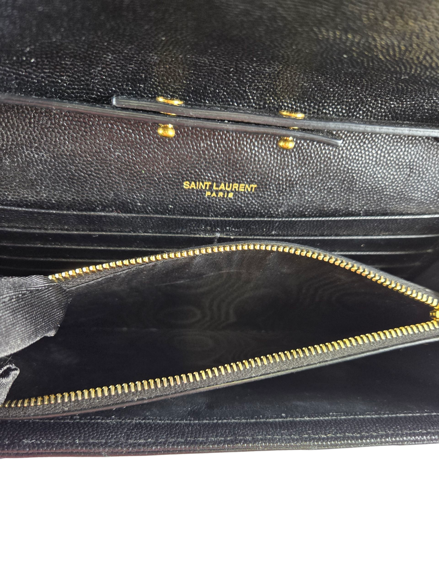 Saint Laurent YSL Monogram Wallet on Chain - Luxury Pre-owned