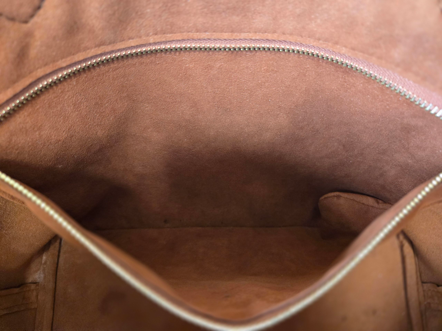 Louis Vuitton Empreinte Monogram Neverfull Cognac Luxury Pre-owned