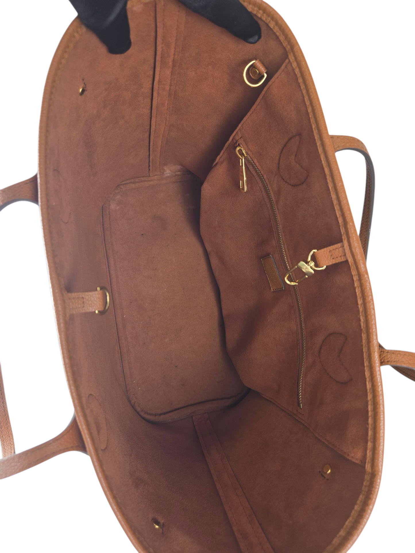 Louis Vuitton Empreinte Monogram Neverfull Cognac Luxury Pre-owned