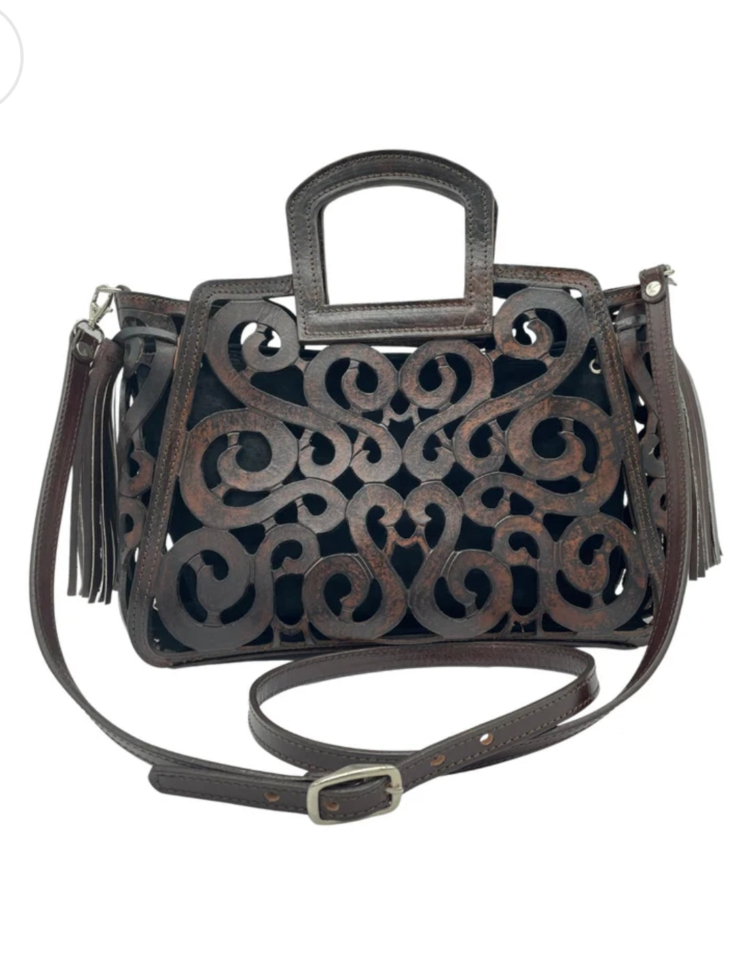 Musical Notes Leather Crossbody