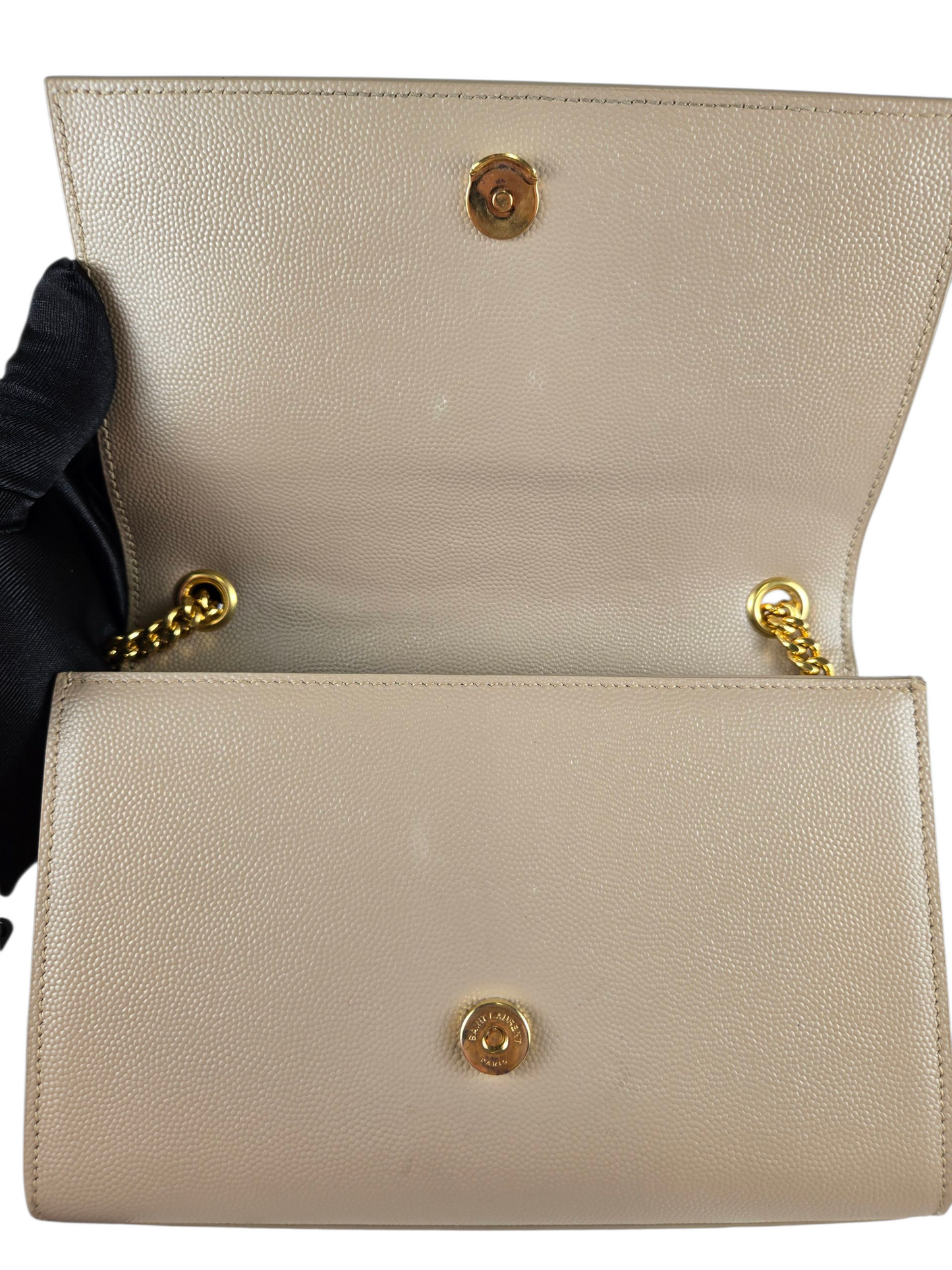 Saint Laurent Kate Medium Shoulder Bag Embossed Leather - Luxury Pre-owned