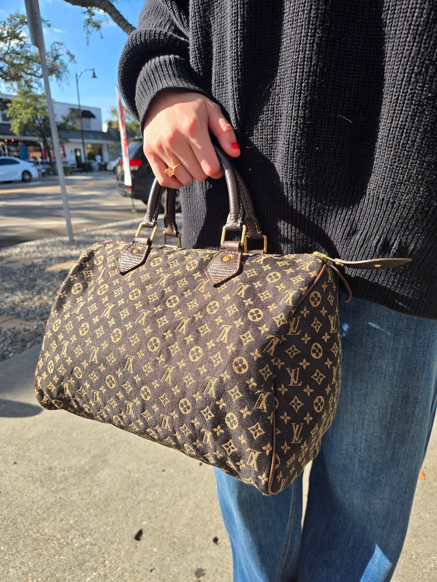 Louis Vuitton Monogram Lin 30 Speedy Luxury Pre-owned