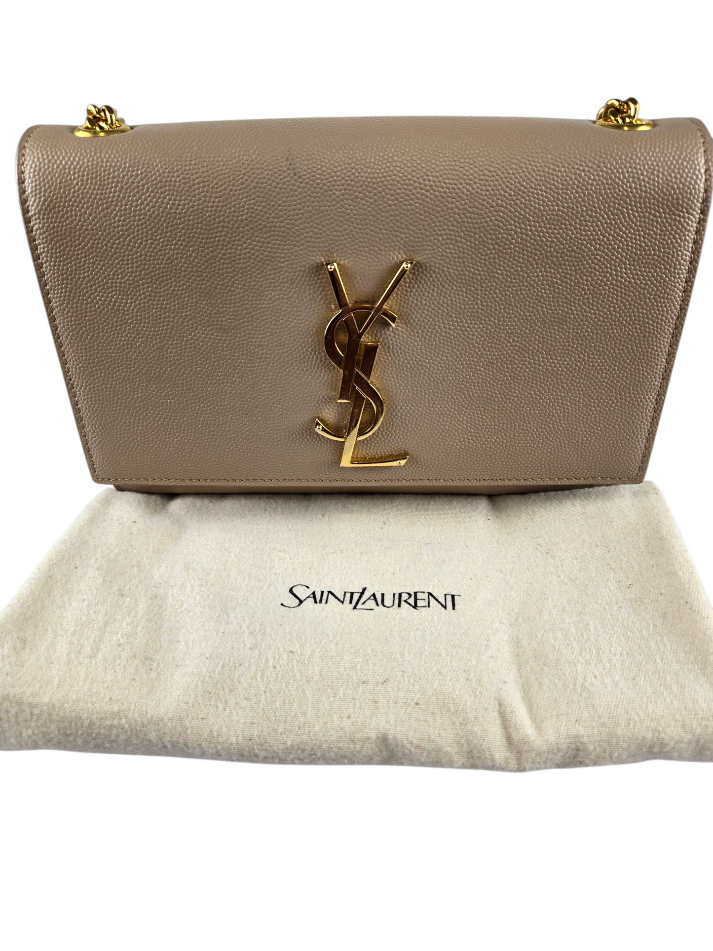 Saint Laurent Kate Medium Shoulder Bag Embossed Leather - Luxury Pre-owned