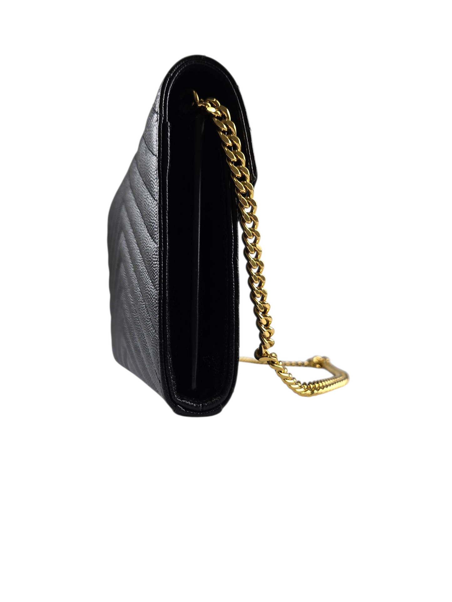 Saint Laurent YSL Monogram Wallet on Chain - Luxury Pre-owned