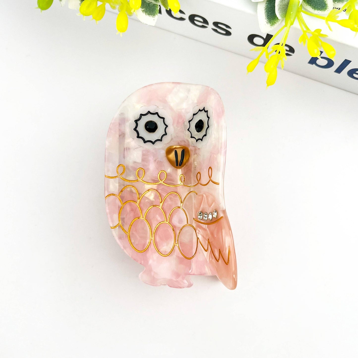 L'Atelier Collection Bling Owl Claw Clip