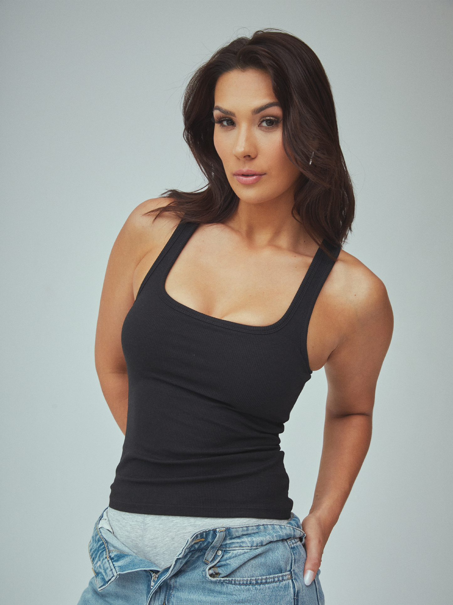 Klassy Bamboo Scoop Neck Brami Tank