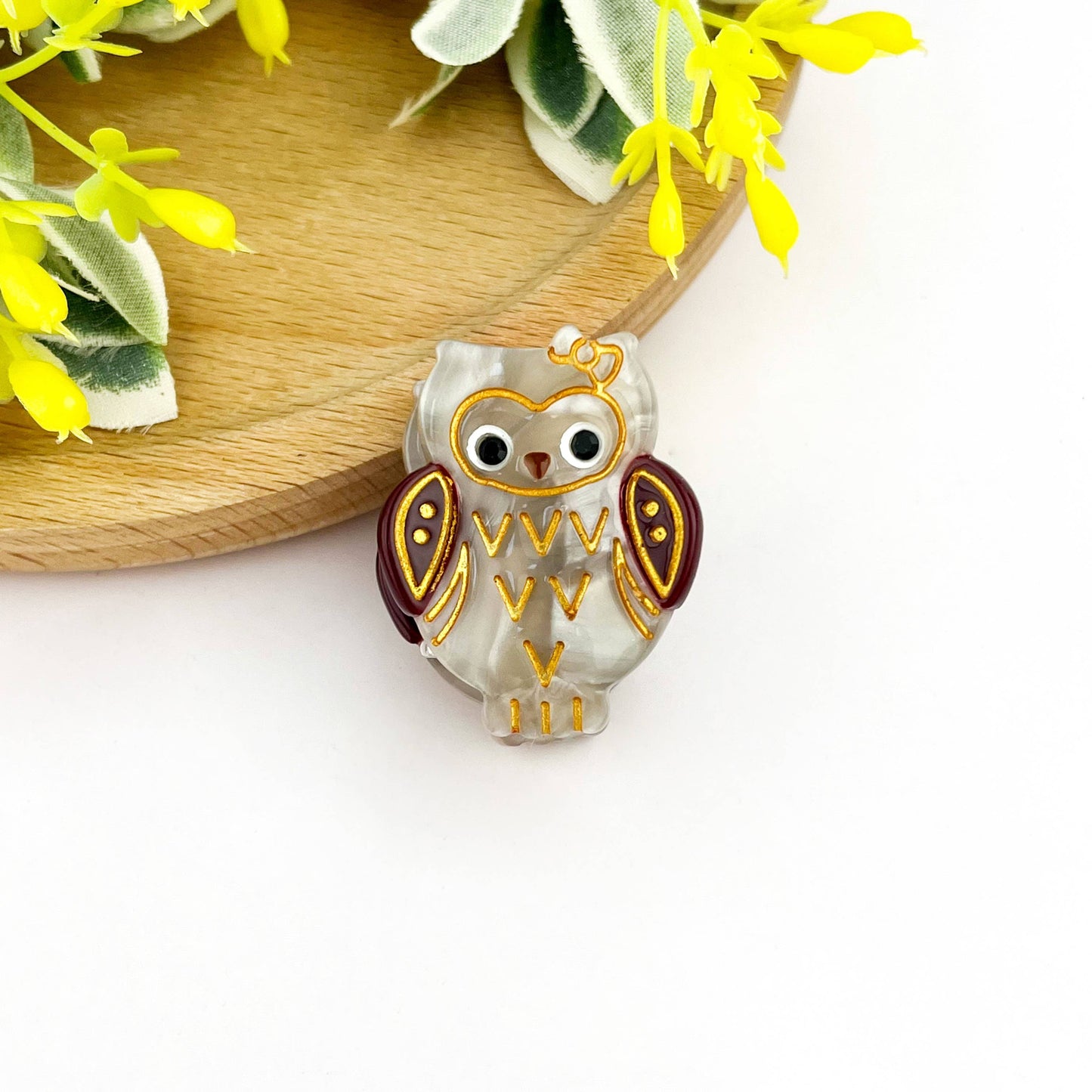 L'Atelier Collection Bling Owl Claw Clip