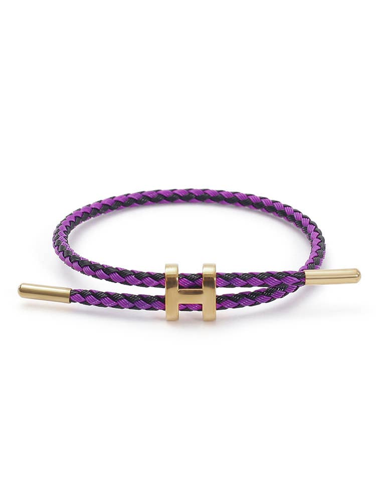 Adjustable Titanium Steel H Buckle Bracelet