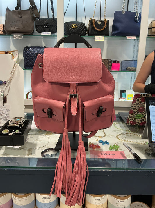 Gucci Bamboo Tassel Backpack - Luxury Pre-owned