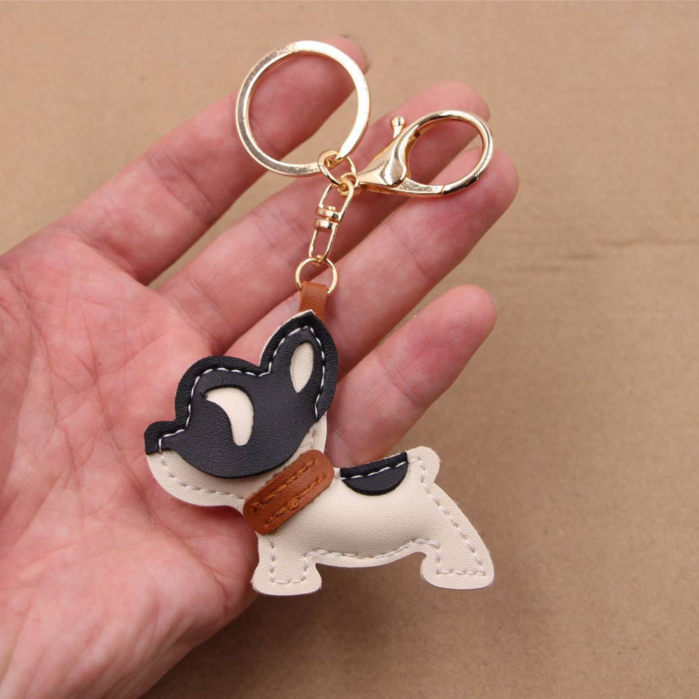 French Bulldog Color Block Bag Charm