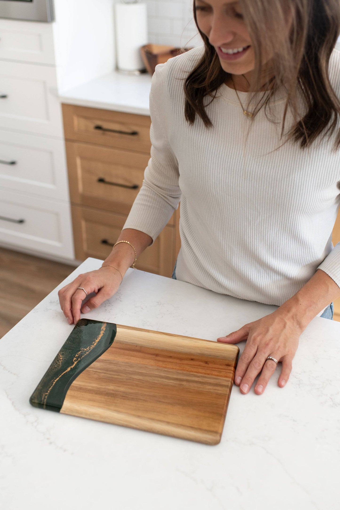 Lynn & Liana Wood Resin Date Night Charcuterie Board